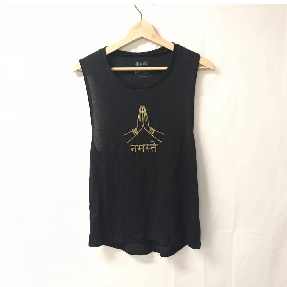 Jala medium yoga black tank top